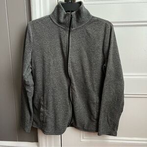 Everlast Gray Full Zip Fleece Sweatshirt M